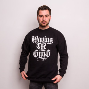 Waving the Guns - Kalligraphie Unisex Sweatshirt grau-schwarz L