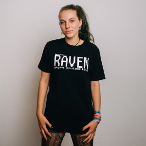 Egotronic - Raven gegen Deutschland Unisex Shirt schwarz-wei&szlig;