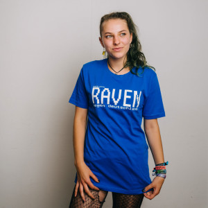 Egotronic - Raven gegen Deutschland Unisex Shirt blau-wei&szlig; XS