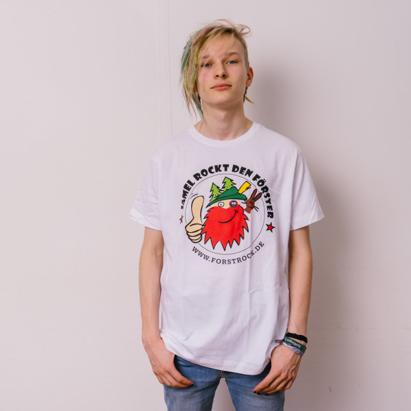 Forstrock- Festival Unisex Shirt weiß-multi