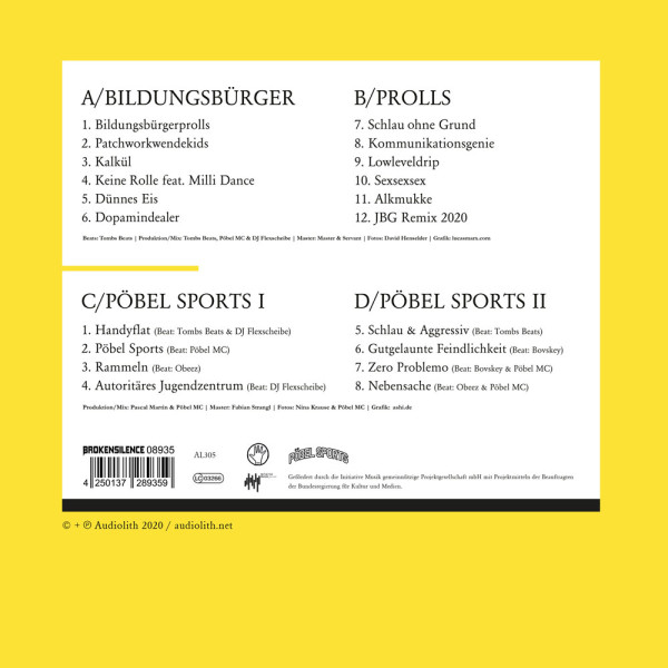 Pöbel MC - Bildungsbürgerprolls 12 Vinyl 2xLP