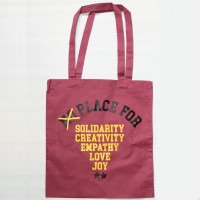 Audiolith - Solidarity Bag oliv gr&uuml;n-gelb