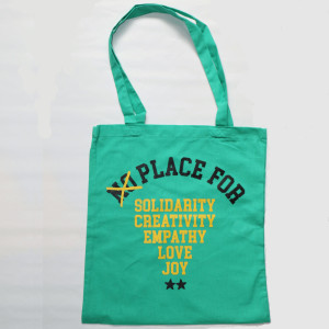Audiolith - Solidarity Bag türkis-gelb