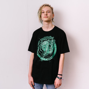 Neonschwarz - Grizzly Unisex Shirt schwarz-mint