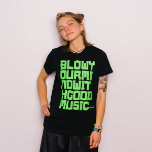 Audiolith - Blow Your Mind Unisex Shirt schwarz-neongrün