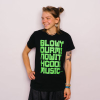 Audiolith - Blow Your Mind Unisex Shirt schwarz-neongrün