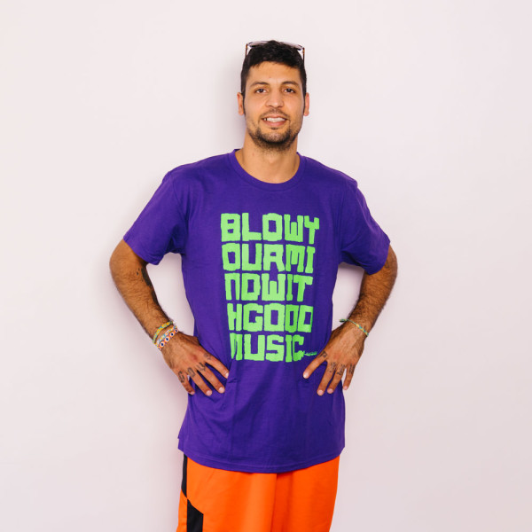 Audiolith - Blow Your Mind Unisex Shirt purple-lightgreen