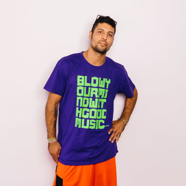 Audiolith - Blow Your Mind Unisex Shirt purple-lightgreen