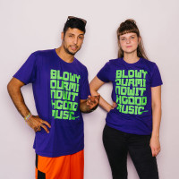 Audiolith - Blow Your Mind Unisex Shirt lila-neongrün M