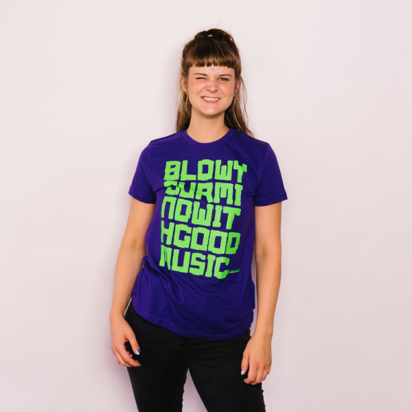 Audiolith - Blow Your Mind Unisex Shirt lila-neongrün L