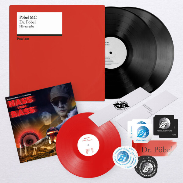 Pöbel MC - Dr. Pöbel 12" Vinyl Bundle 2xLP+10" schwarz/rot opaque