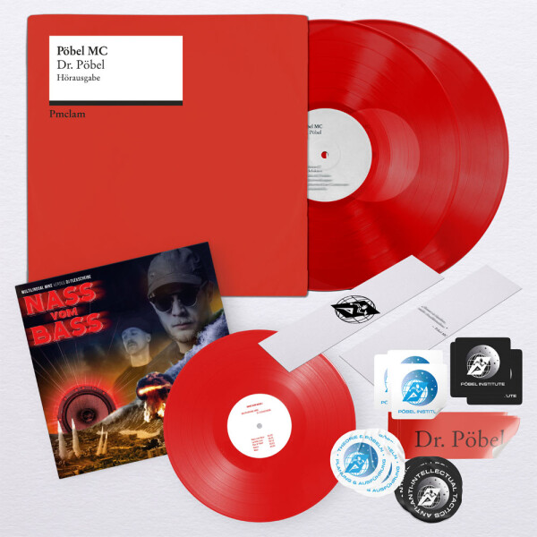 Pöbel MC - Dr. Pöbel 12" Vinyl Bundle 2xLP+10" rot transparent/rot opaque