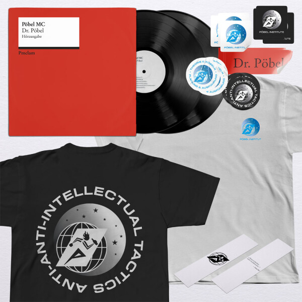 Pöbel MC - Dr. Pöbel 12" Vinyl Shirt Bundle schwarz 2xLP