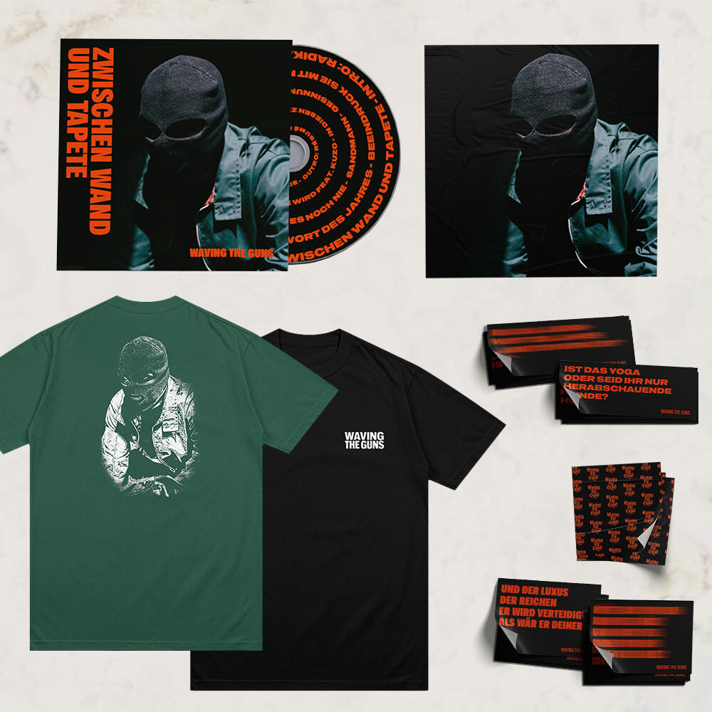 Waving The Guns - Zwischen Wand und Tapete CD Shirt Bundle