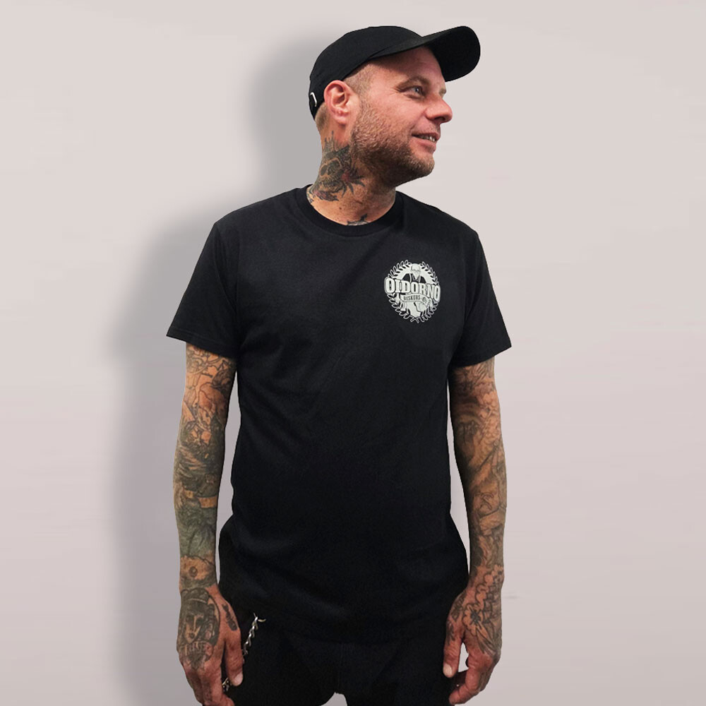 Oidorno - Saufen Unisex Shirt schwarz-we box